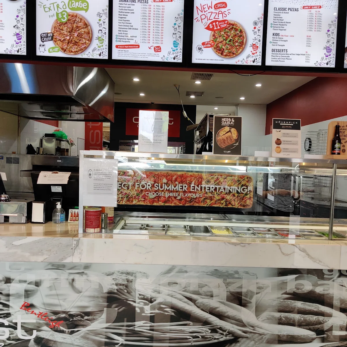 Menu, Crust Pizza Bentleigh