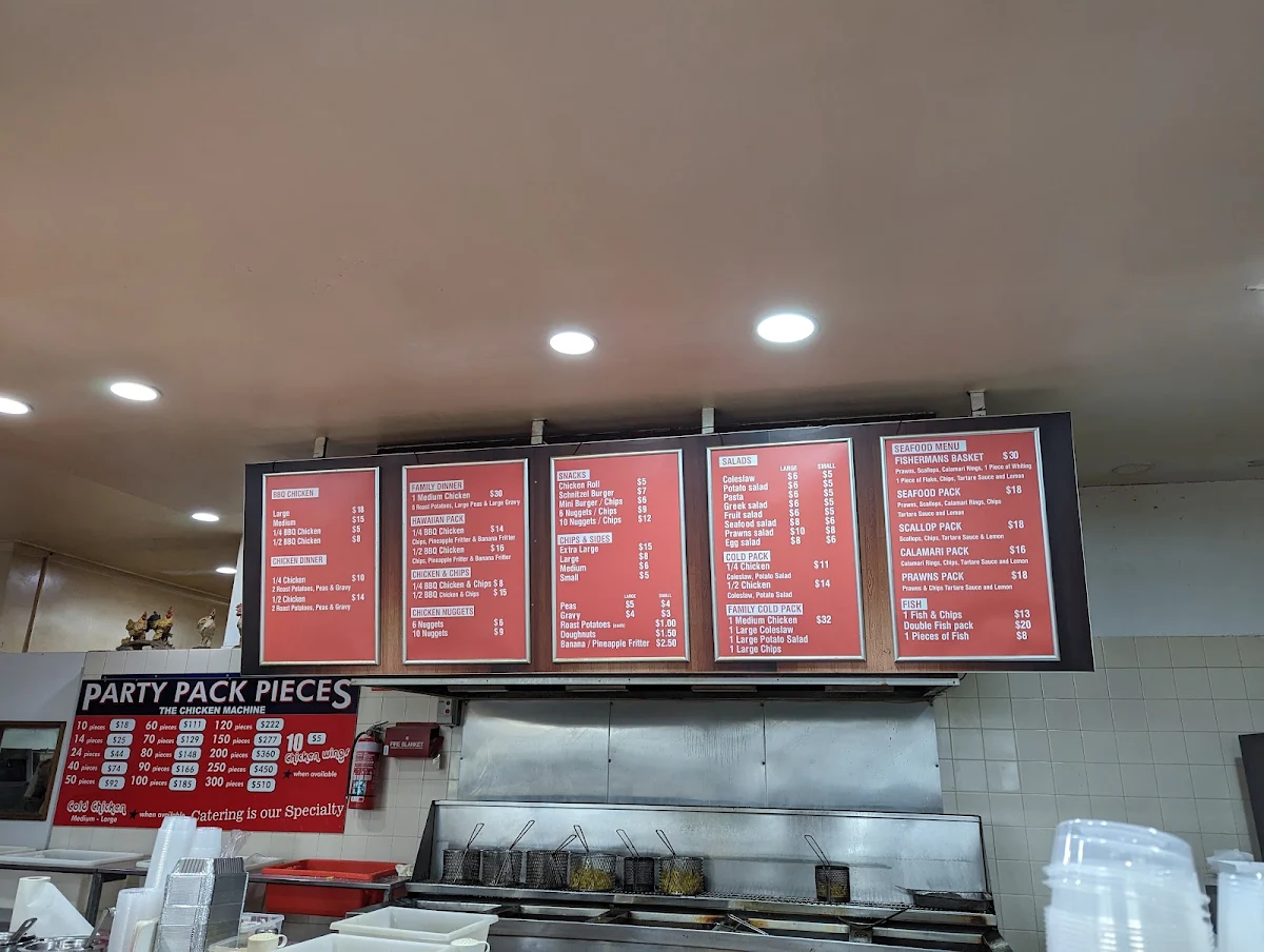 Menu, The Chicken Machine
