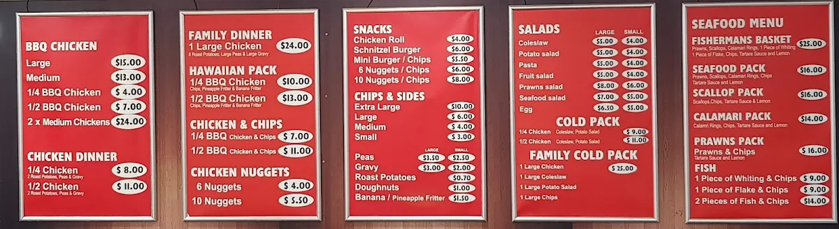 Menu, The Chicken Machine
