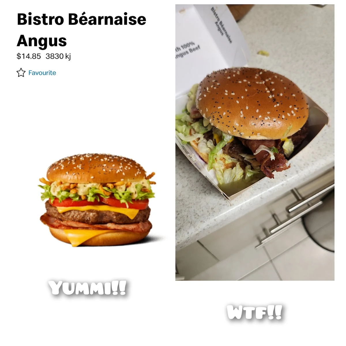 Menu, McDonald's Baldivis