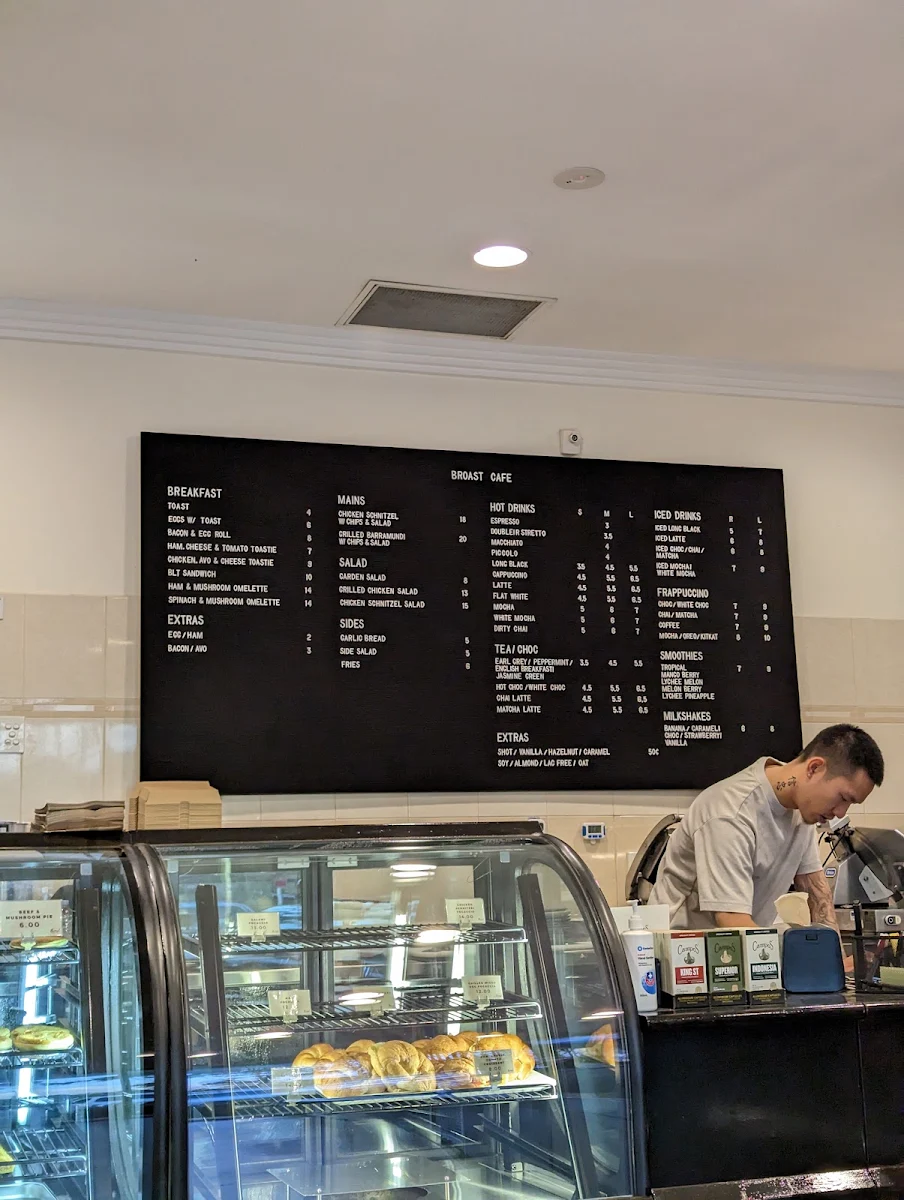 Menu, Broast Cafe