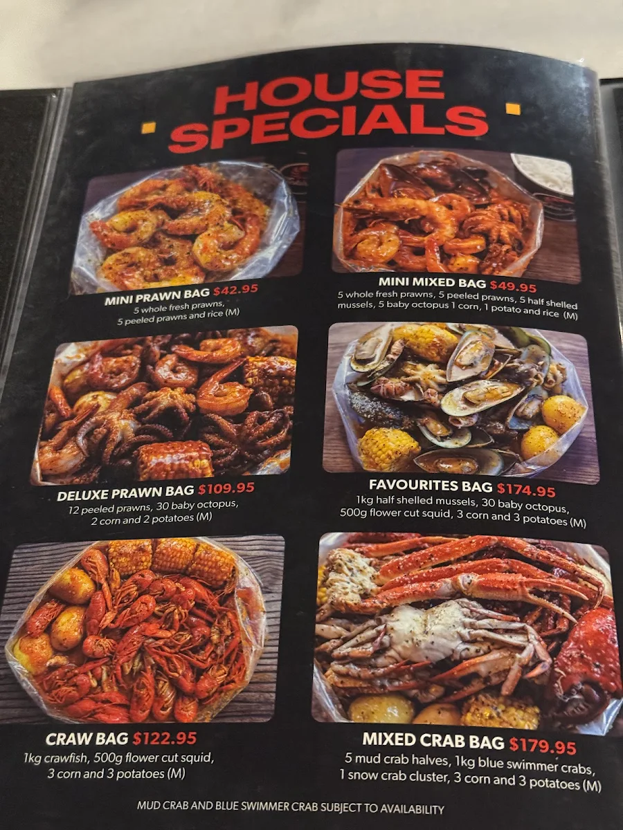 Menu, Kickin'Inn Broadbeach