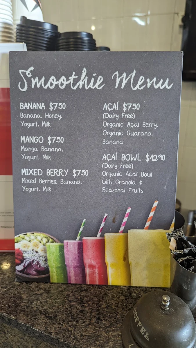 Menu, Naz’s Cafe