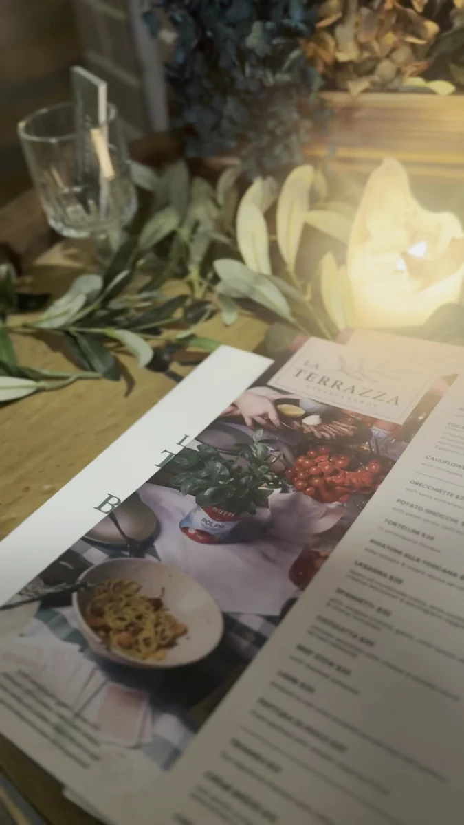 Menu, La Terrazza Osteria Verde