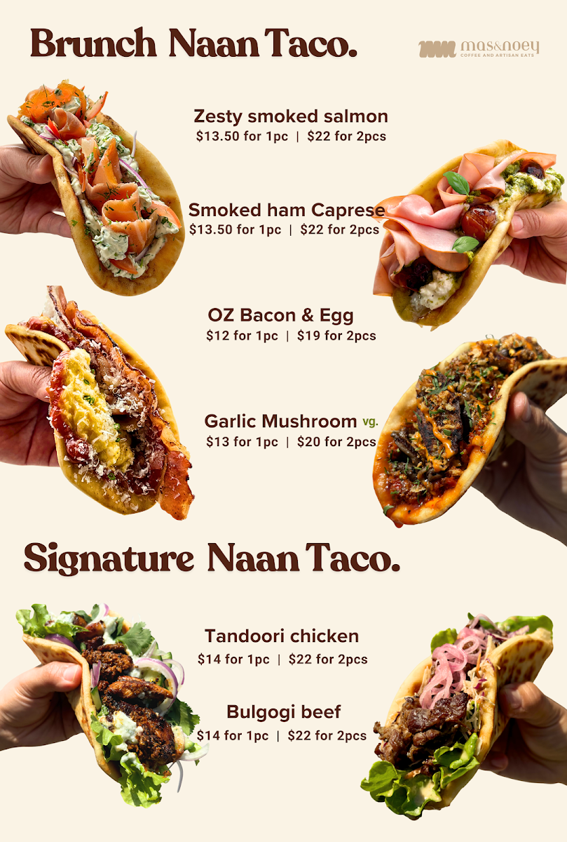 Menu, Mas and Noey