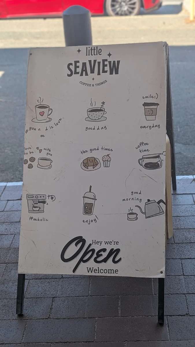 Menu, Little Seaview Cafe