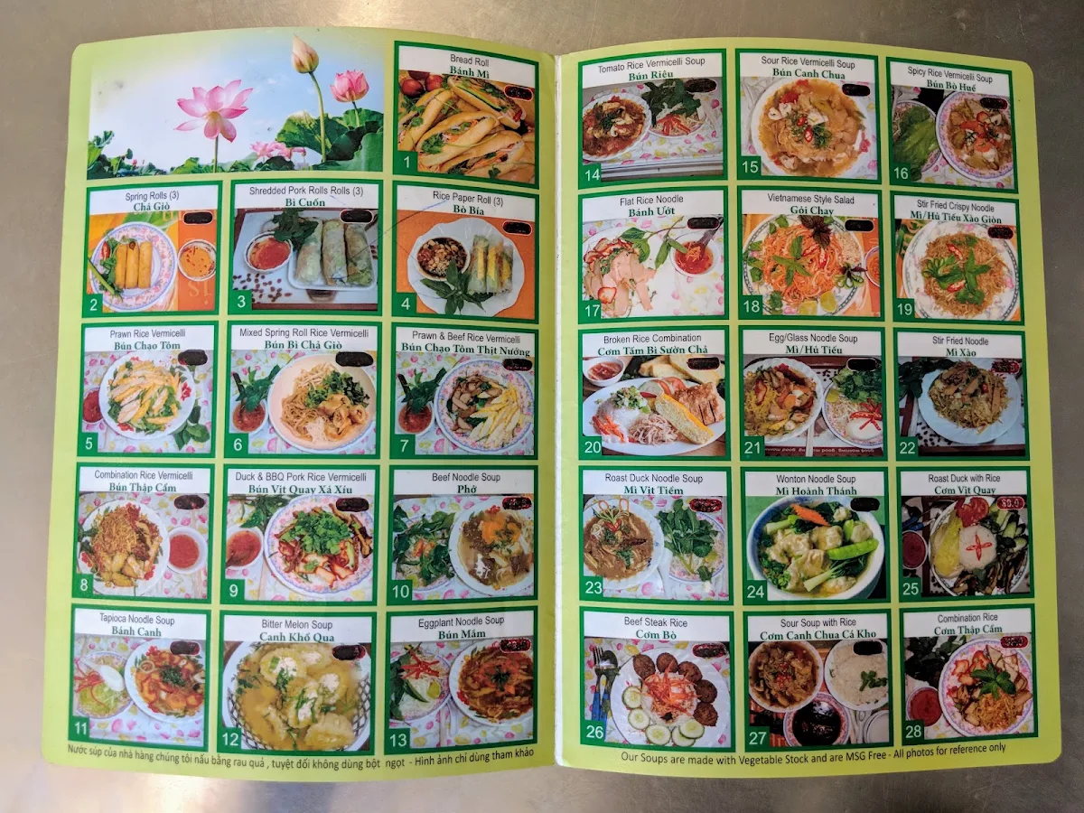 Menu, Amiee Angel Bubble Tea