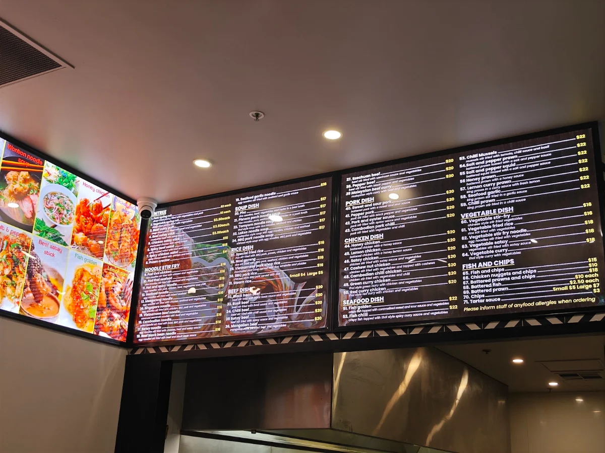 Menu, Seacrest Star Takeaway