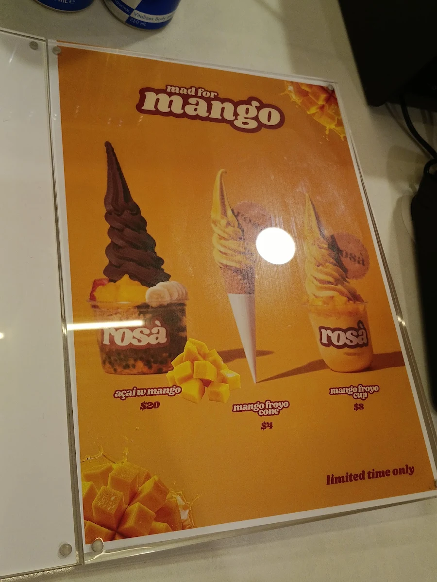 Menu, Rosà