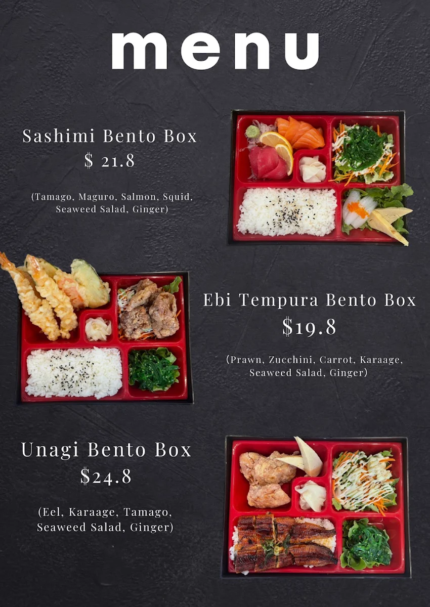 Menu, Ace Wasabi Mermaid Waters