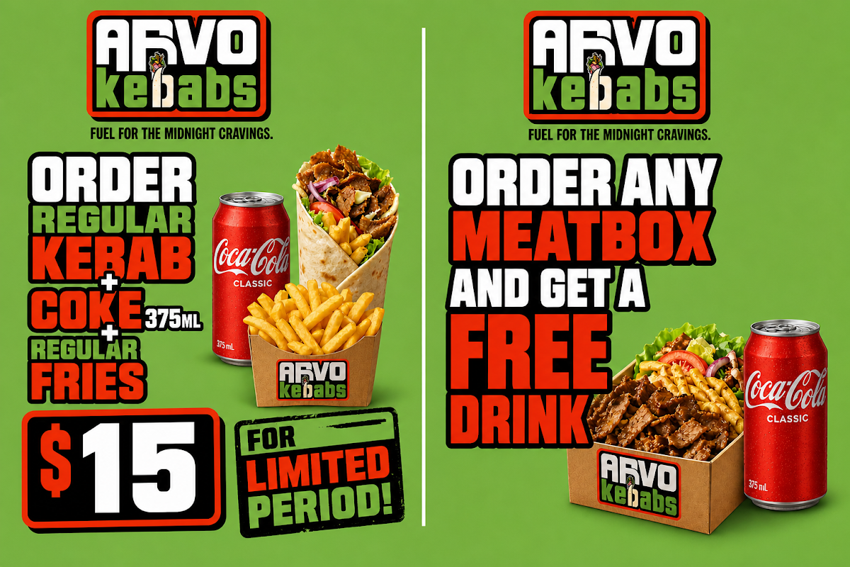Menu, Arvo Kebabs