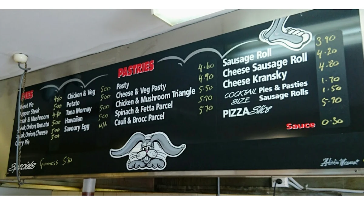 Menu, Rabbit Warren Bakery