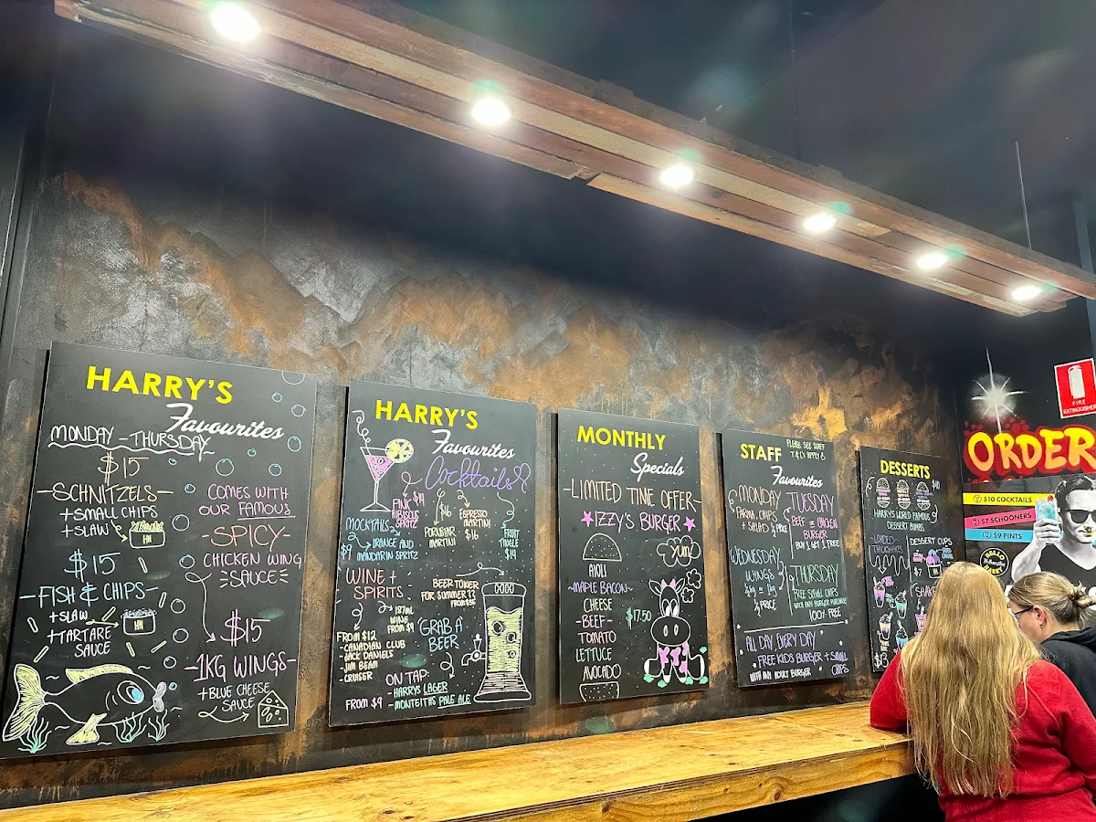 Menu, Hello Harry The Burger Joint (Lilydale)