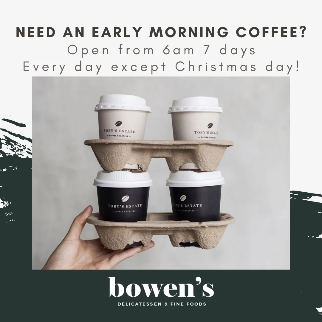 Menu, Bowen's Delicatessen and Fine Foods