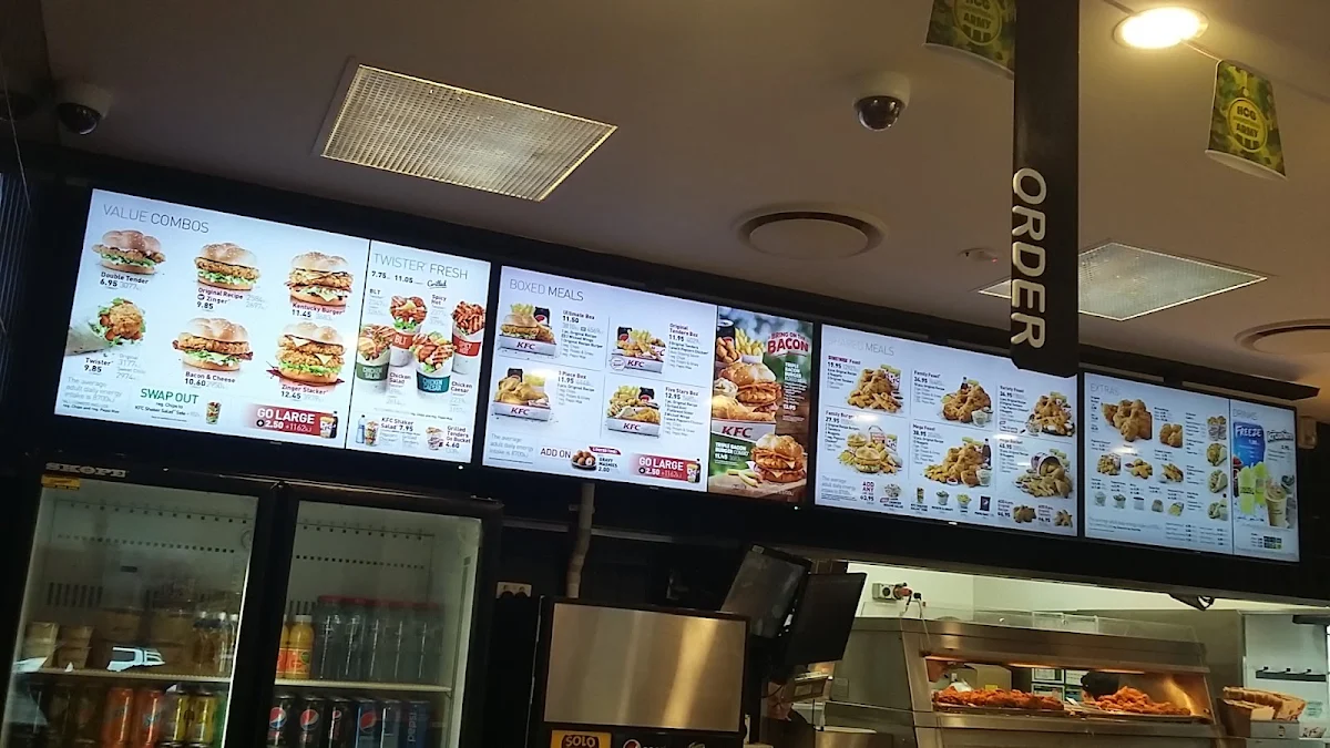 Menu, KFC Dalby