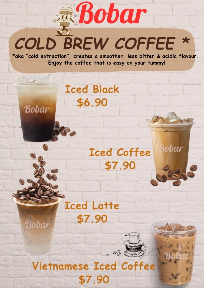 Menu, Bobar