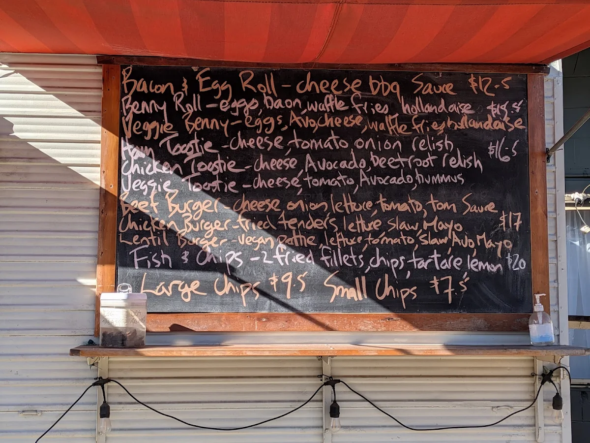 Menu, Eric's at the Malbon