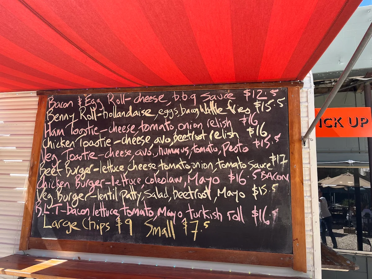 Menu, Eric's at the Malbon