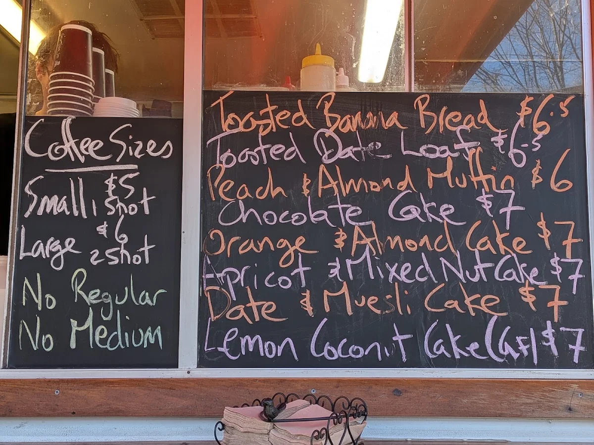 Menu, Eric's at the Malbon
