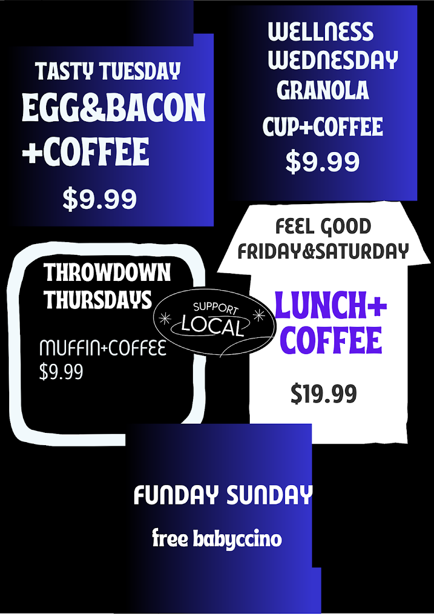 Menu, The Corner Breww