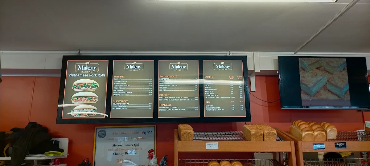 Menu, Maleny Bakery