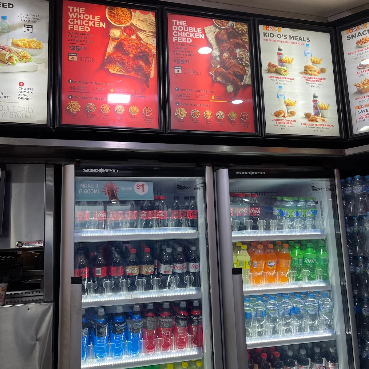 Menu, Oporto Kingscross