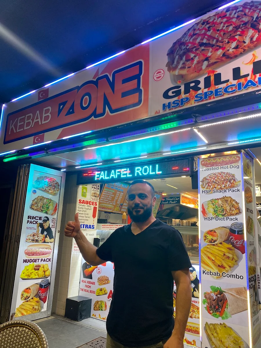 Menu, kebab zone Surfers