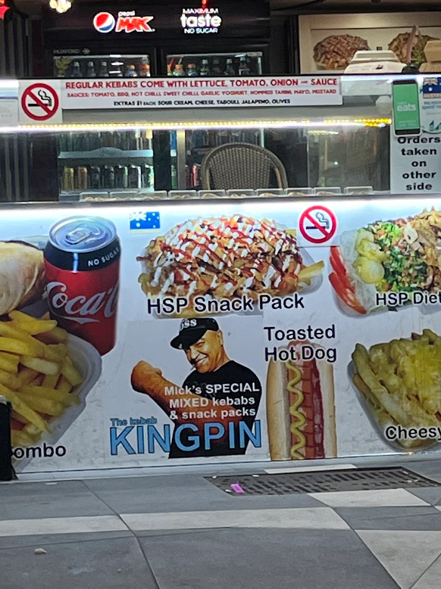 Menu, kebab zone Surfers