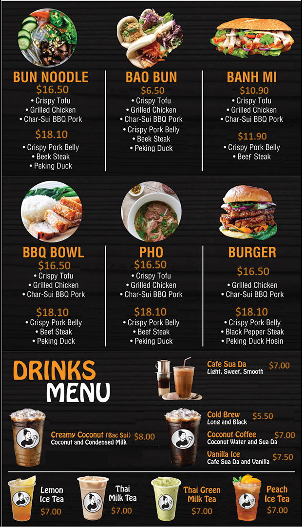 Menu, Wrap&Roll Townsville