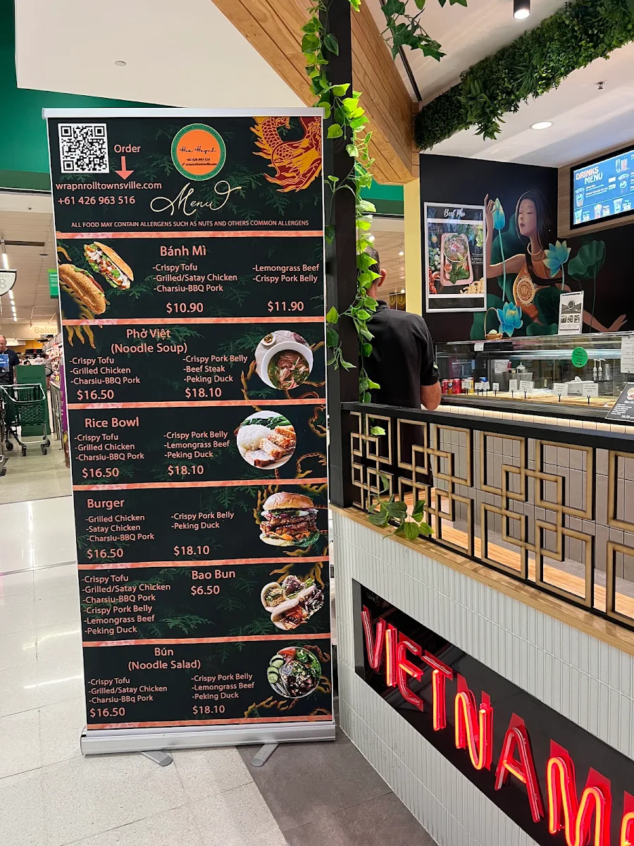 Menu, Wrap&Roll Townsville