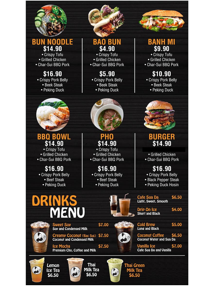 Menu, Wrap&Roll Townsville