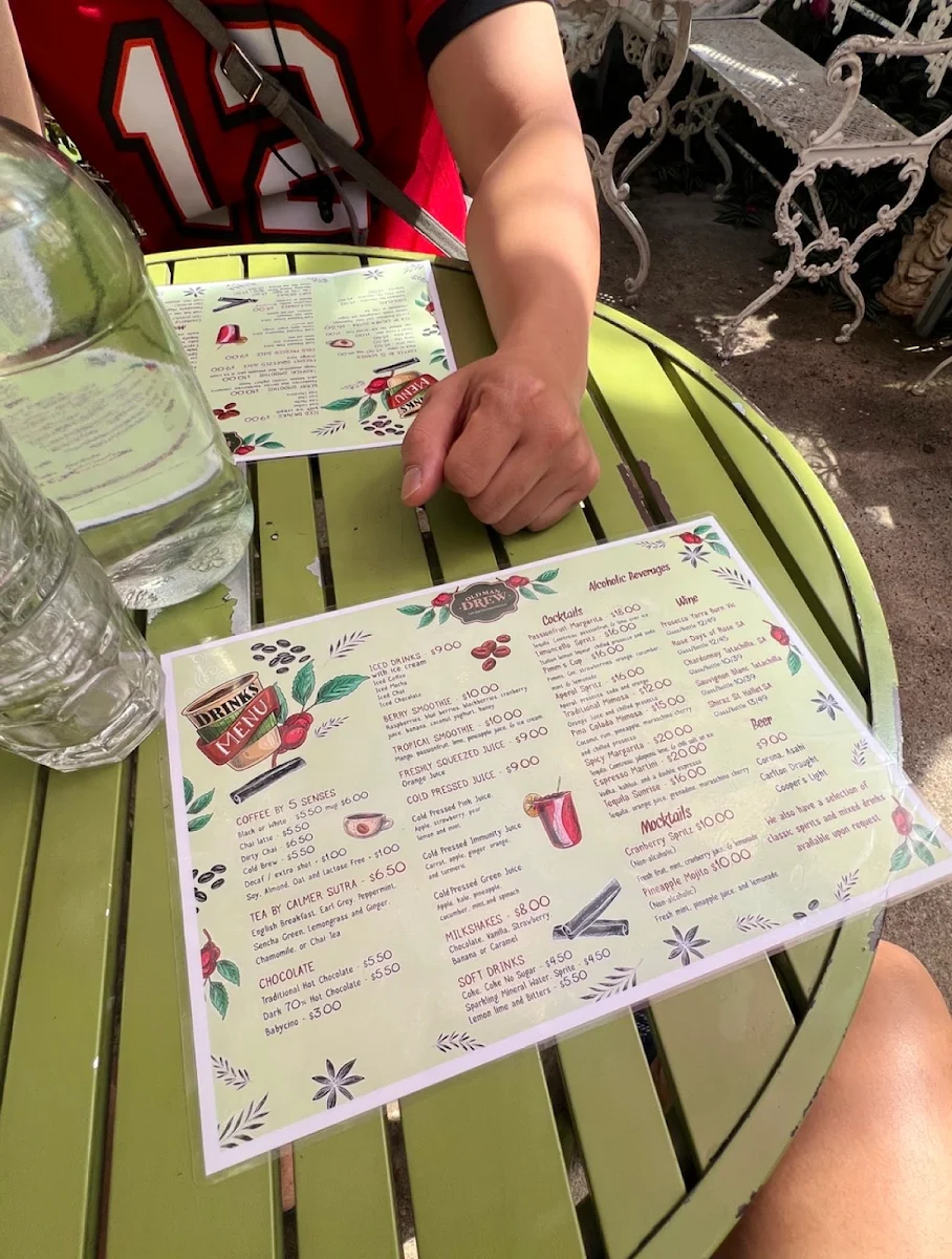 Menu, Old Man Drew