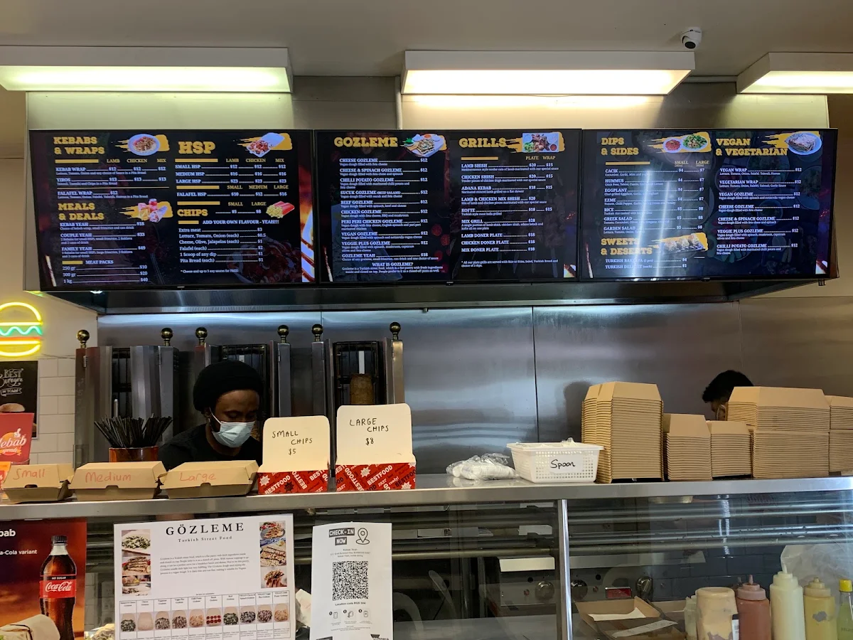 Menu, Kebab Yeah