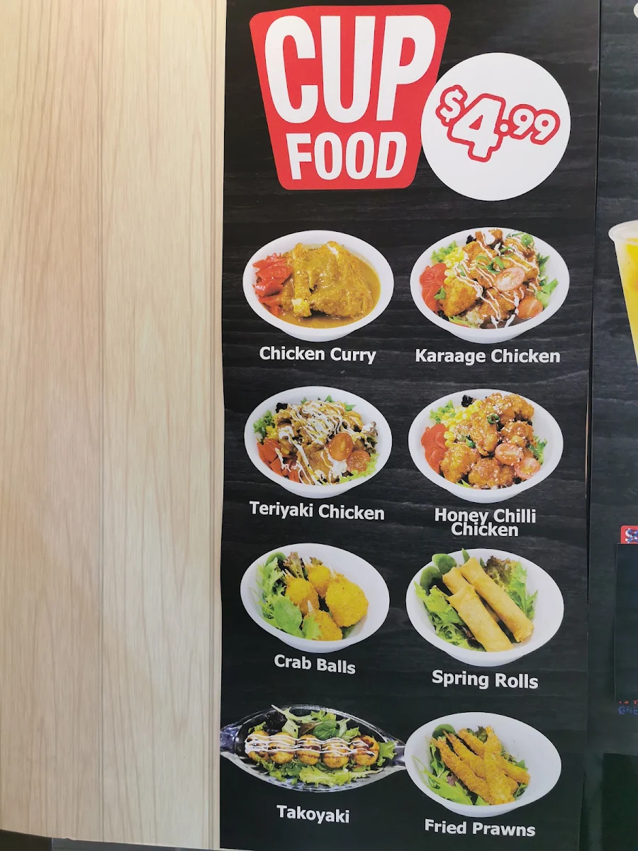 Menu, Sushi Guru