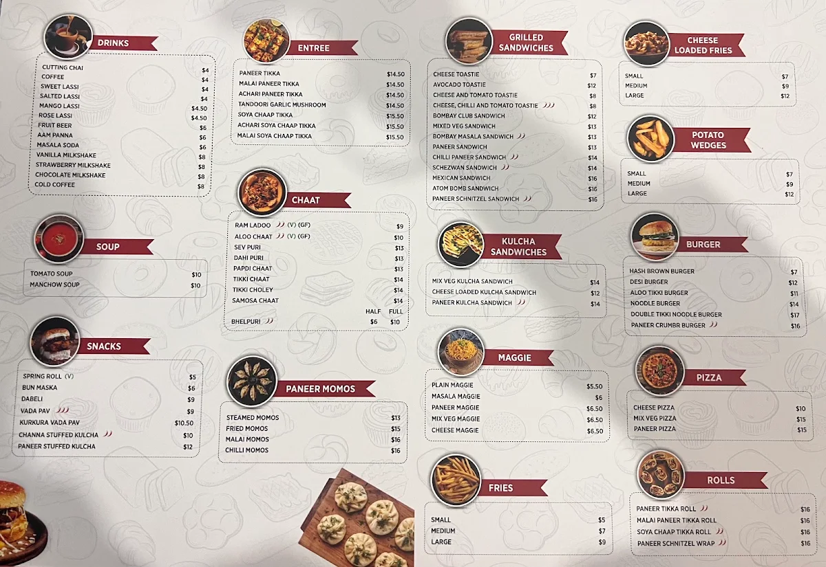 Menu, Mr Crumb, Hoppers Crossing