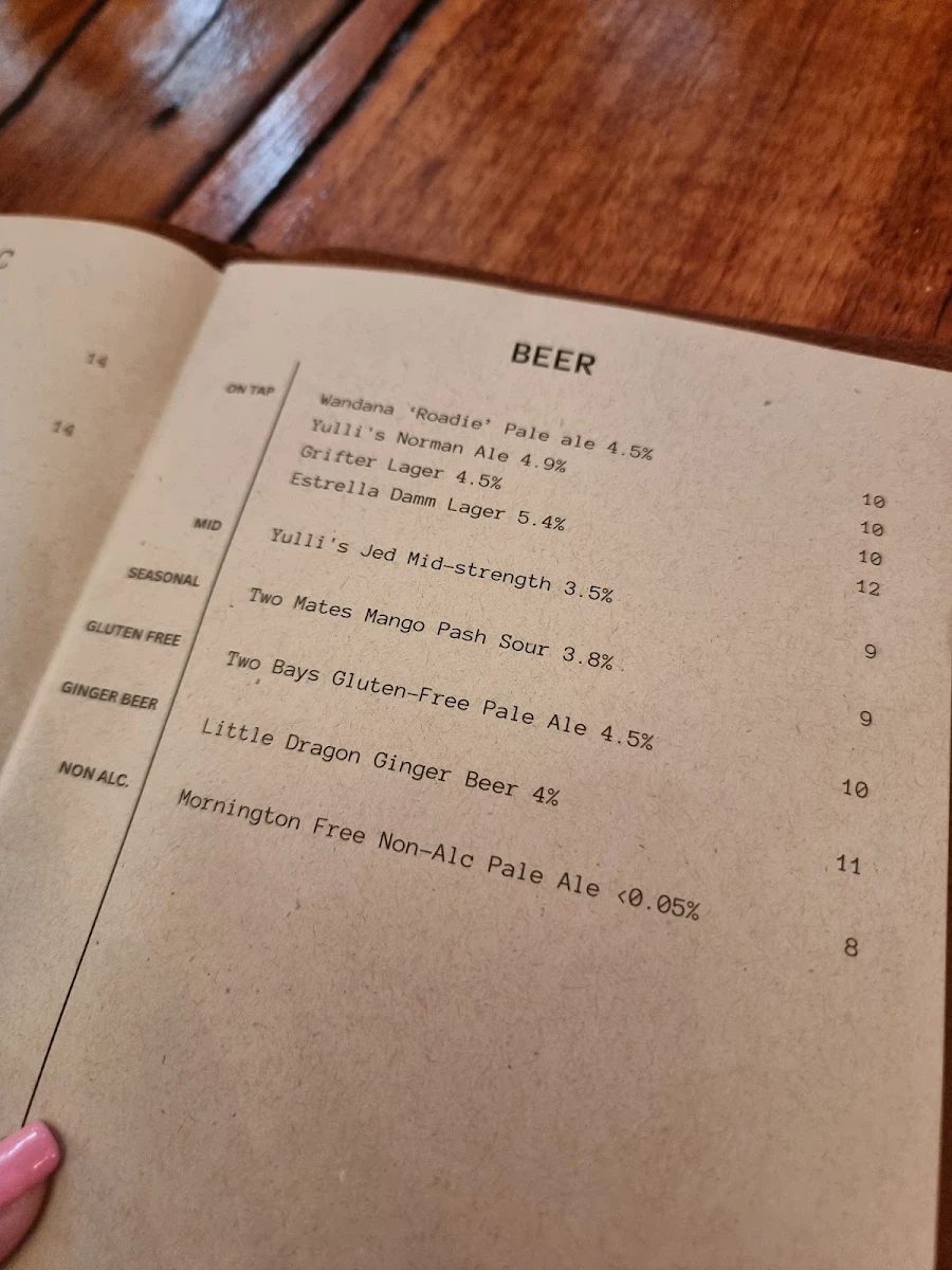 Menu, Saint Maries