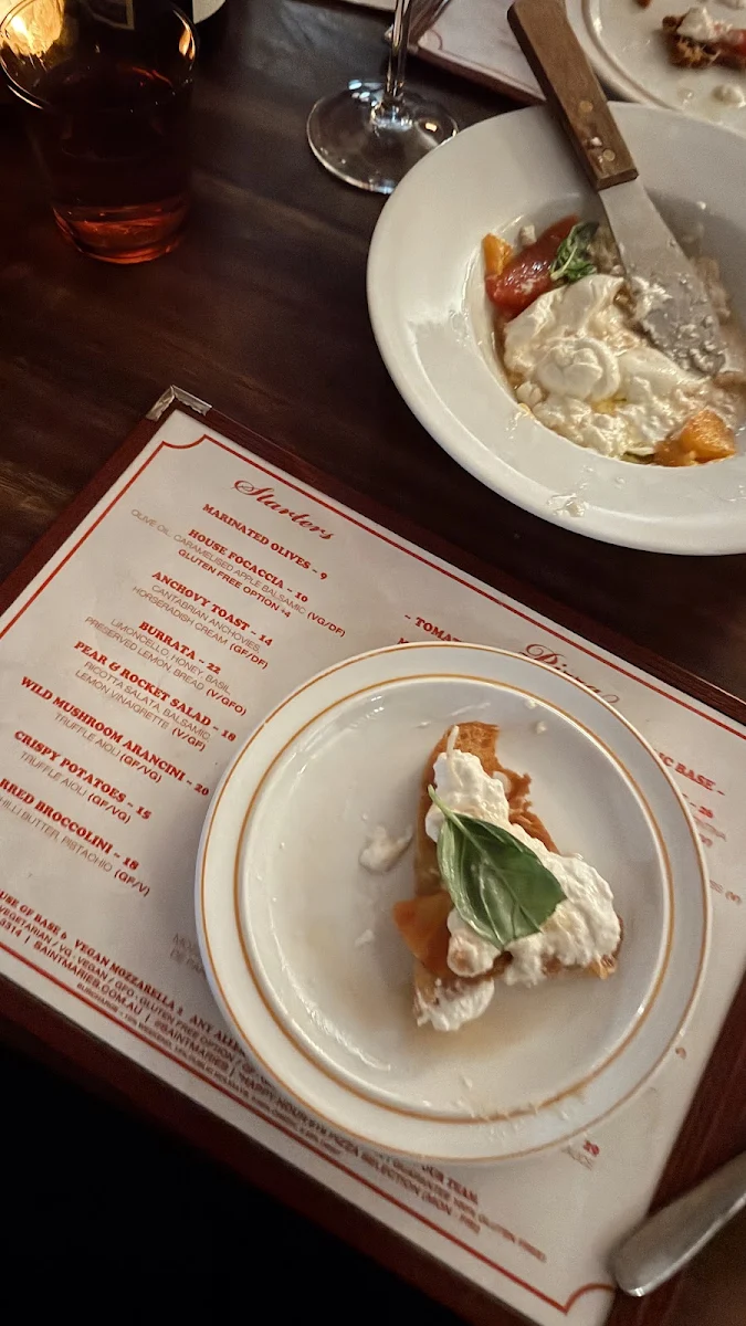 Menu, Saint Maries