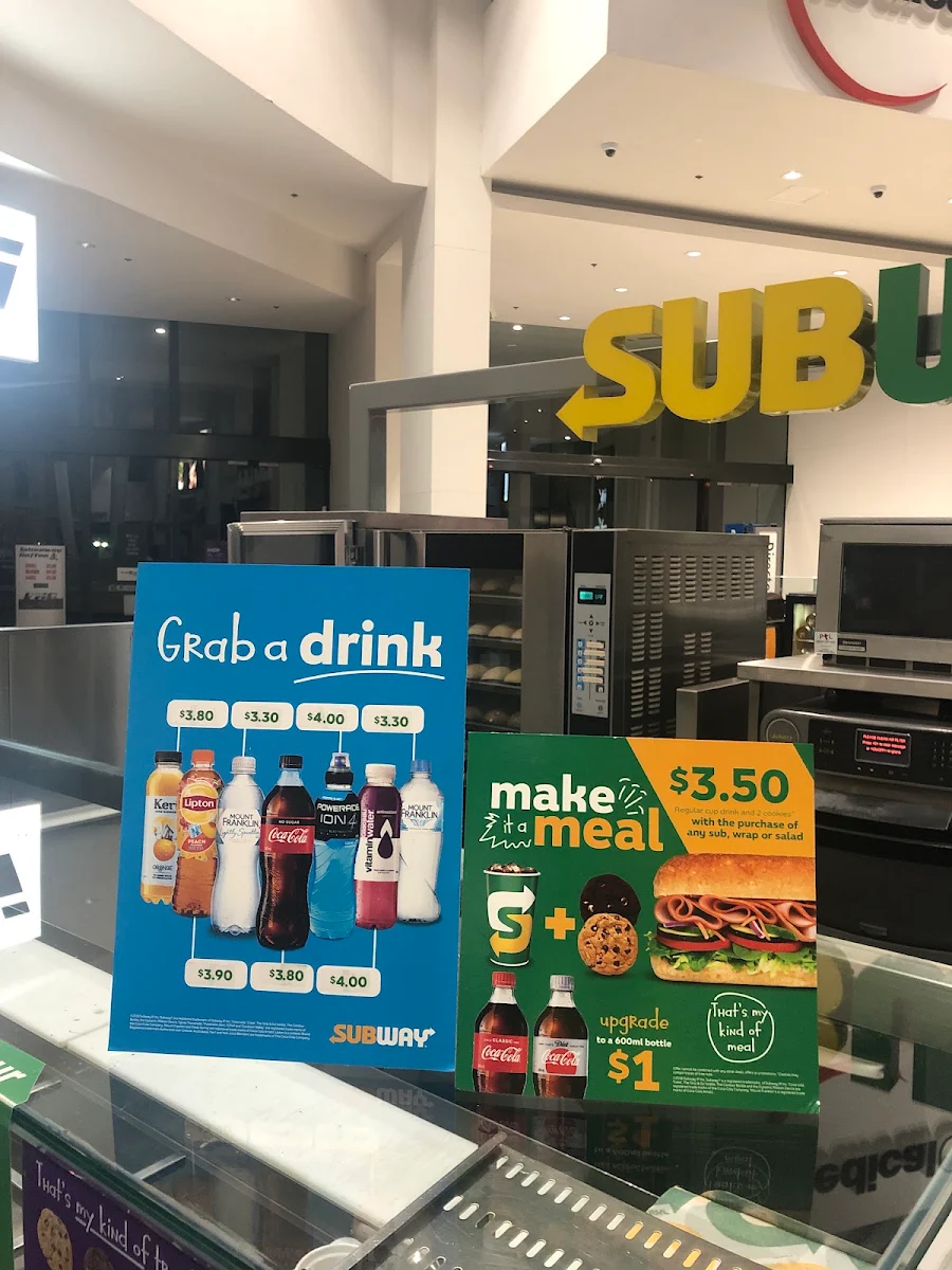 Menu, Subway
