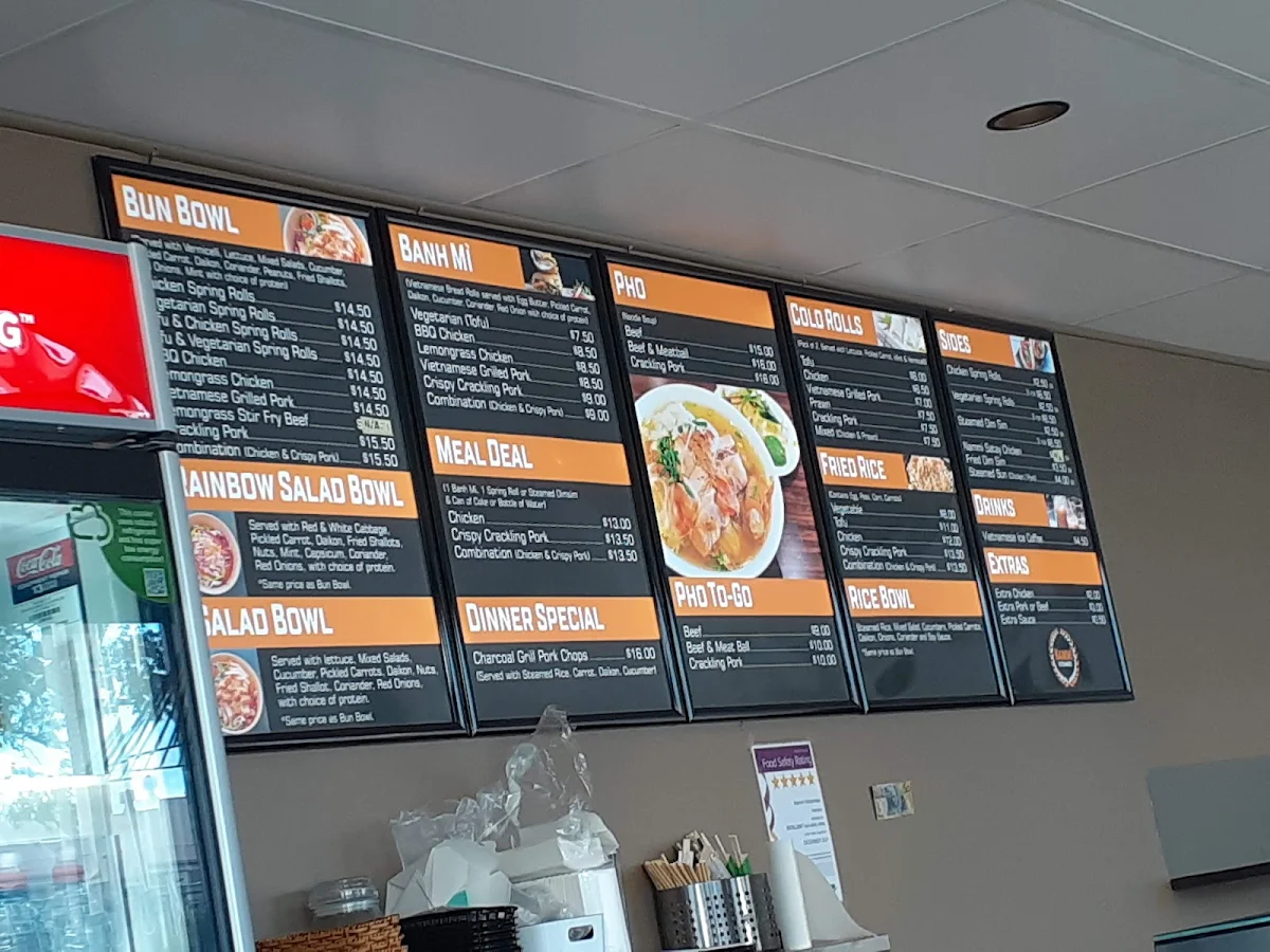 Menu, Nammi Vietnamese Richmond Village