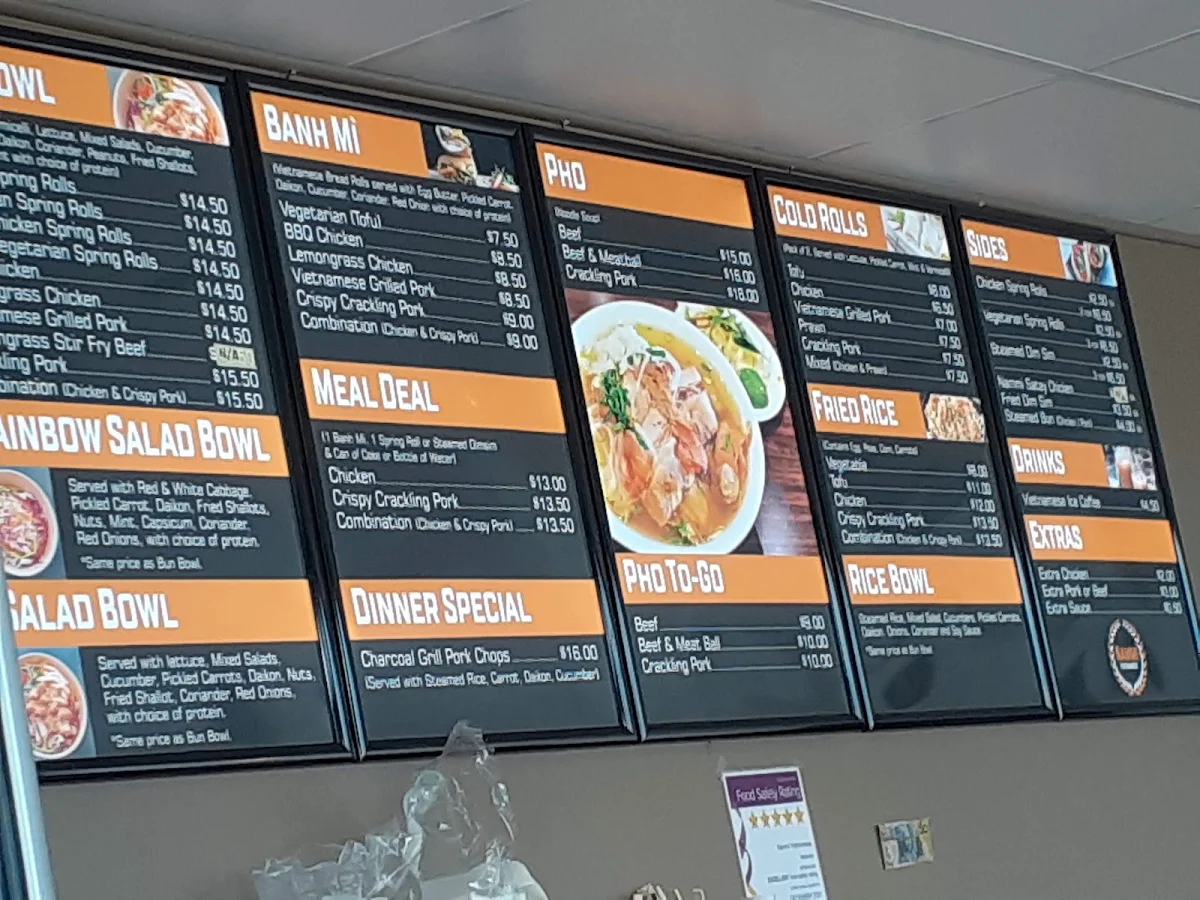 Menu, Nammi Vietnamese Richmond Village