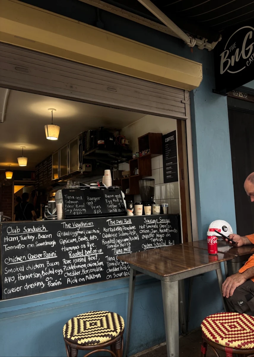 Menu, The BnG Cafe