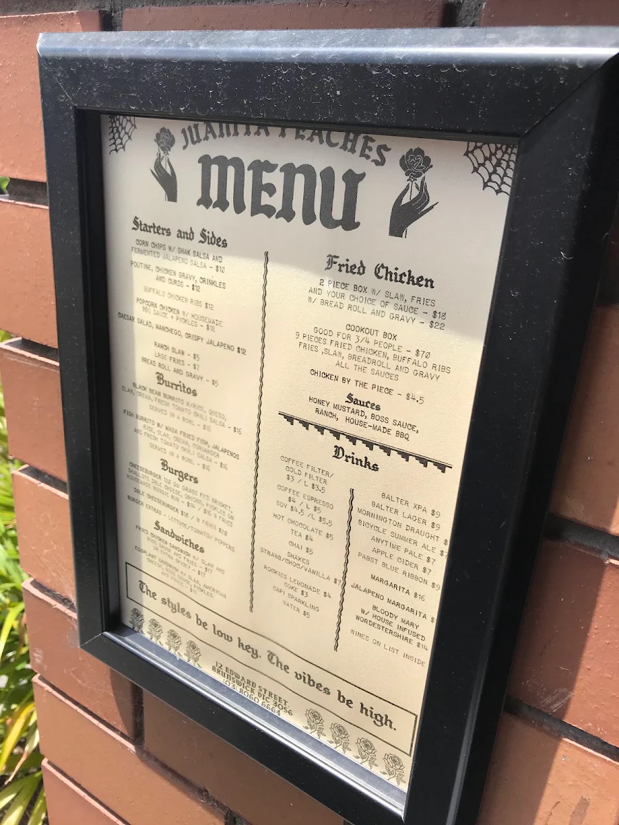 Menu, All Day Donuts
