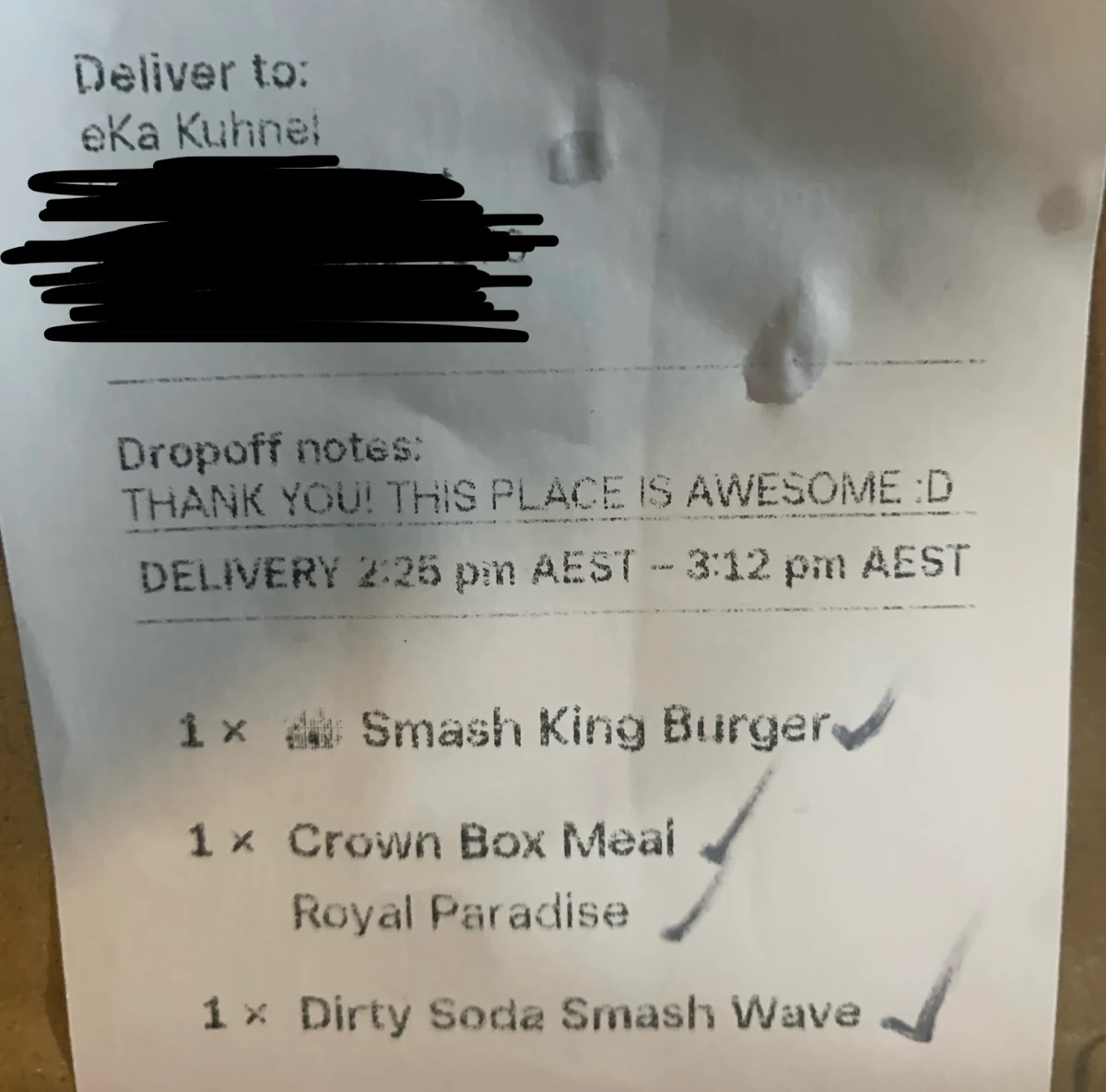 Menu, Smash Royalty