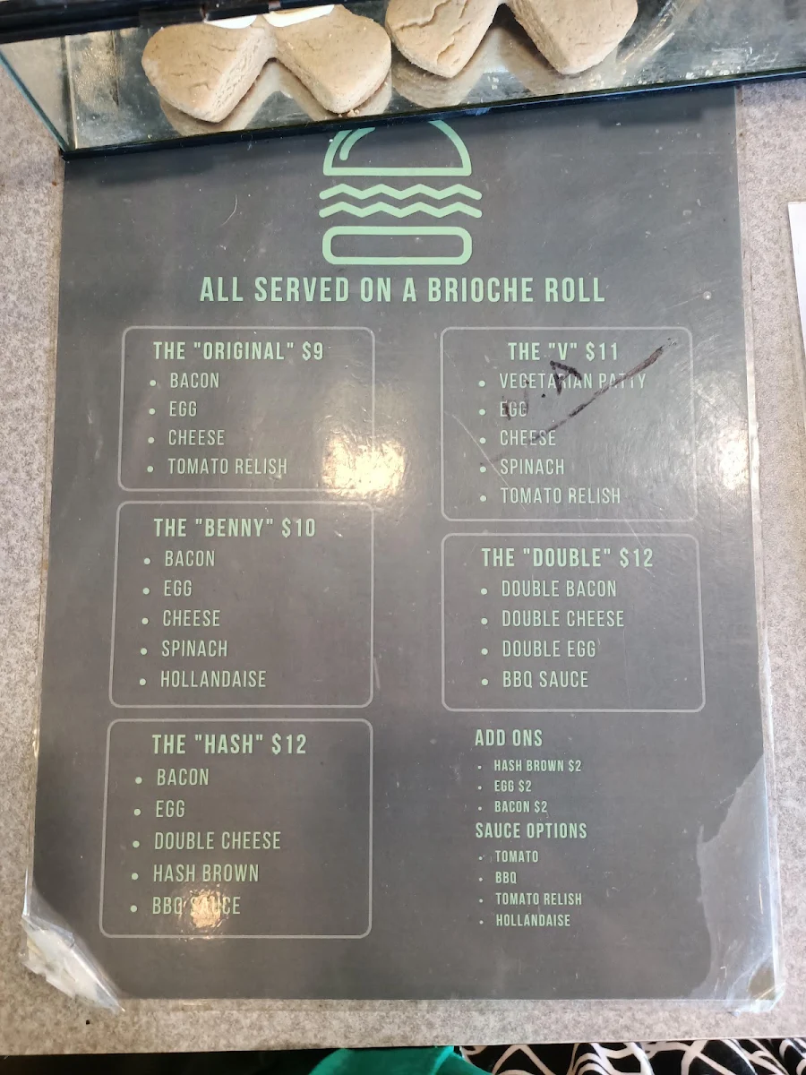 Menu, Pine Espresso