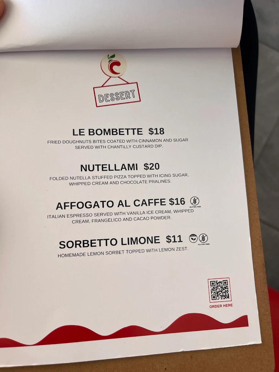 Menu, Crispy Italian Bar | Burleigh Heads
