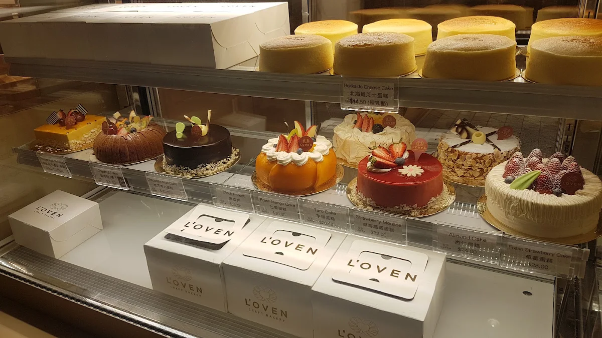 Menu, L'oven Craft Bakery