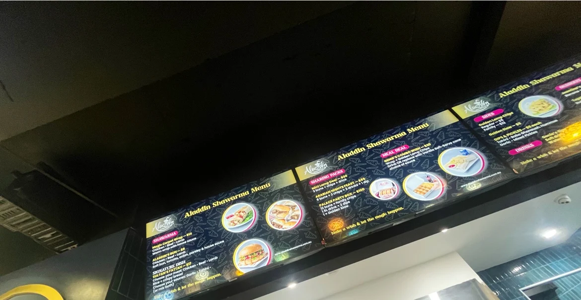 Menu, Aladdin Shawarma - Blacktown