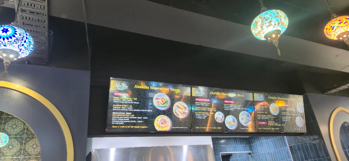 Menu, Aladdin Shawarma - Blacktown