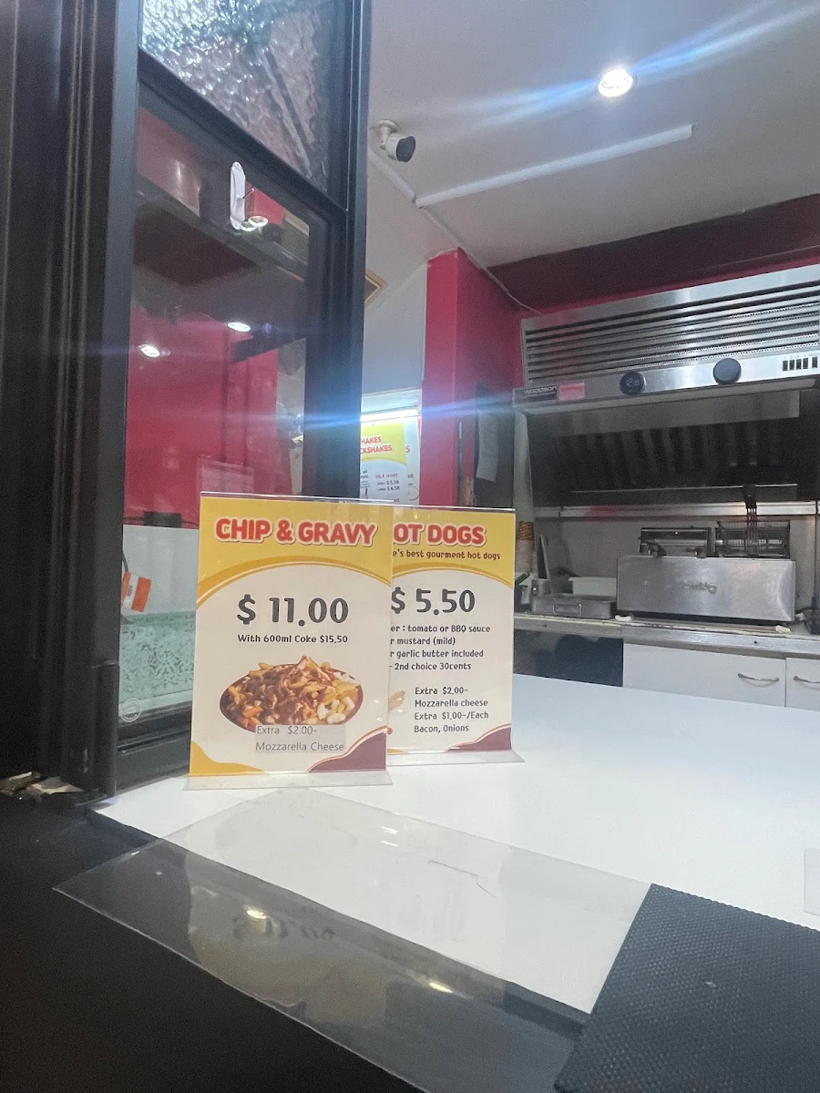 Menu, Donut Inn