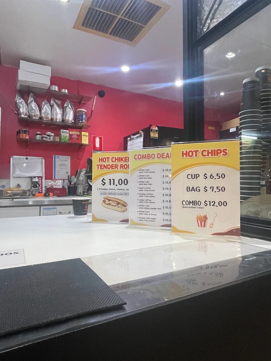 Menu, Donut Inn